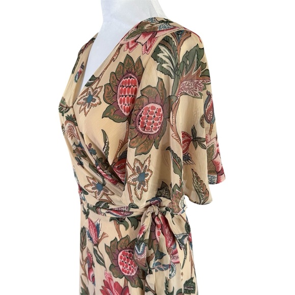 Lauren Ralph Lauren Floral Belted Georgette Dress | Size 12 - Picture 7 of 14